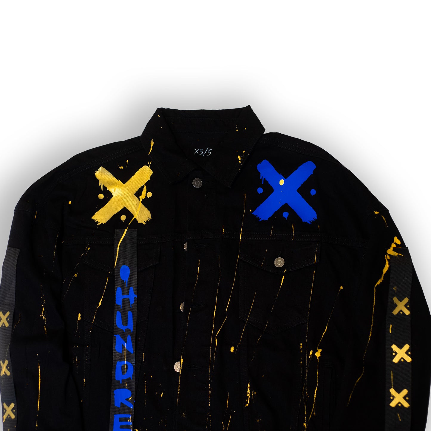 XXXTentacion Good die young black /gold denim jacket